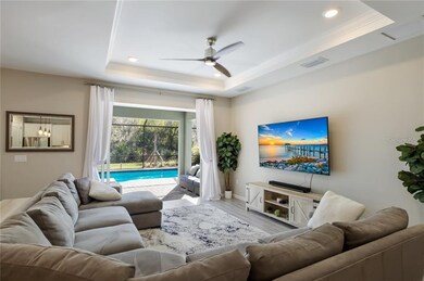 Private pool overlooking the preserve