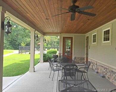 Covered porch area at clubhouse