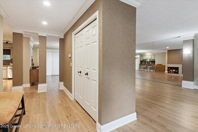 Double closets in foyer