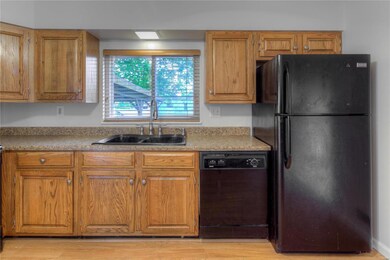 The kitchen has plenty of counter space as well as