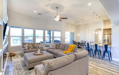 Living Rm Dining and Kitchen