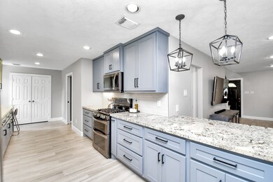 All new kitchen cabinets and appliances