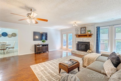 Back deck off living room. Kitchen off living room. 