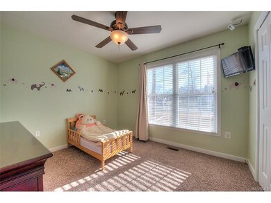 Bright sunny bedroom with spacious closet.