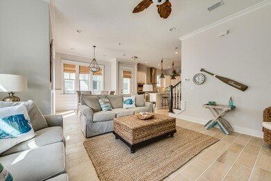 Family room looking into breakfast room