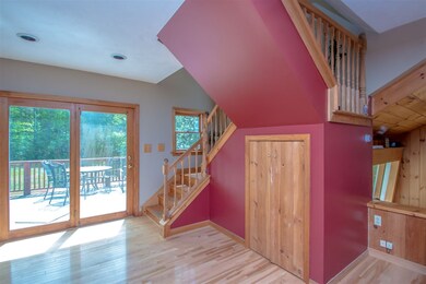 Enter the home to abundance of natural light to the left is backyard deck, upstairs to the master bedroom.
