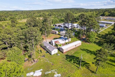 Aerial view of a forest