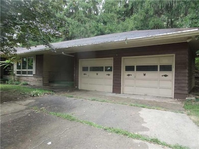 Exterior Front. 2 car garage