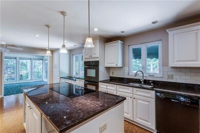 Kitchen granite counter tops, cook top island & co