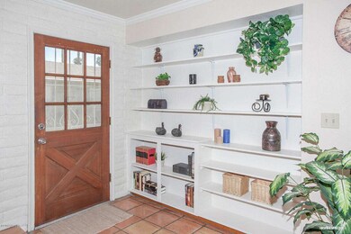 Entry and bookcase