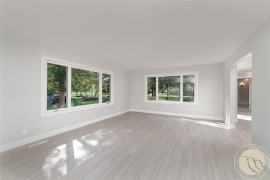 Living room with 2 picture windows