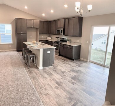 Separate dinette is right off the patio door.