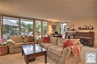 Lower unit living room opens to patio