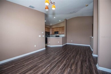 Spacious living area with beautiful new floors