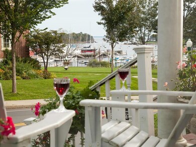 View of Camden Harbor from front porch
