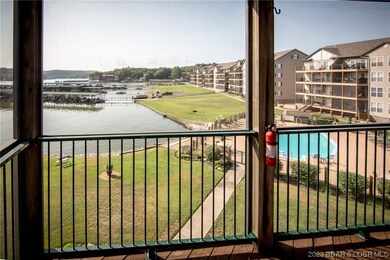 Screened deck with view of pool