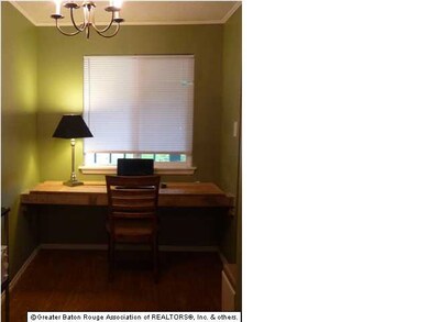 Built in desk just off kitchen area