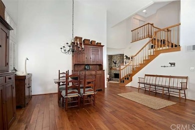 Living/Dining Room Opens to the Staircase and Step
