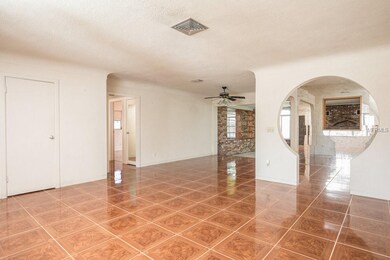 View from Living Room to Dining Room & Family Room