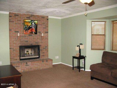 Bonus room with Brick fireplace