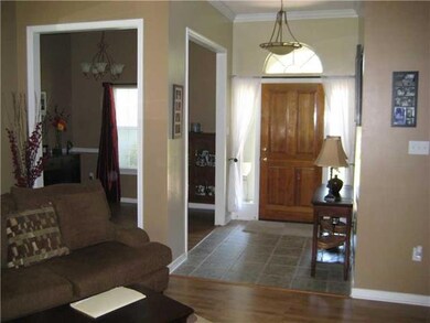 Foyer. View from family room.  Dinning room to the