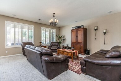 Great Room with Plantation Shutters