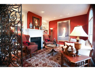 Library or Study with Gas Fireplace.
