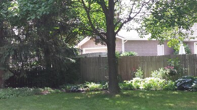 Fenced backyard