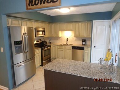 This kitchen has been renovated with new cabinets,