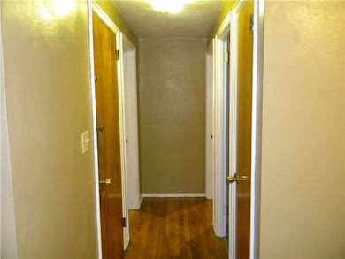 Hallway to bed and bath