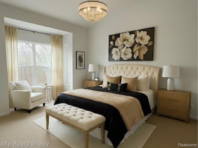 Model view of Primary bedroom