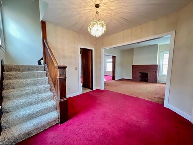 LARGE, WELCOMING FOYER WITH CRYSTAL CHANDELIER
