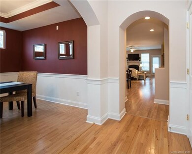 Welcoming foyer with spacious dining room w/ trey 