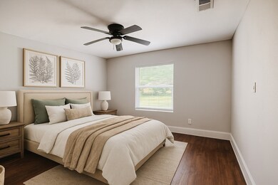 Bedroom virtually staged