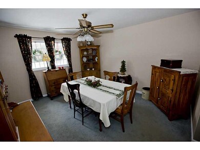 Dining Room. The huge dining room faces the front 