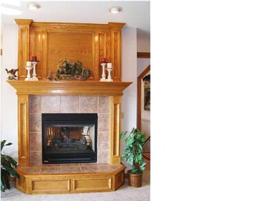 A closeup of the living room side of the 2 way gas