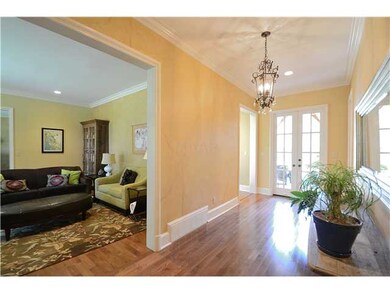 From the front door, walk into a light-filled entr