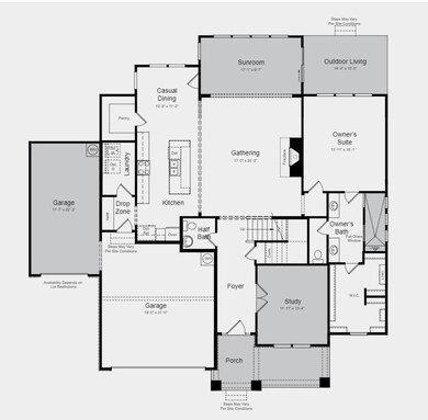 Structural options added at 5363 Hardister Place include: 3-car garage, accent metal roof, walk-in shower, study, sunroom, fireplace and gourmet kitchen.
