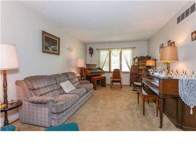 Extra large formal living room.
