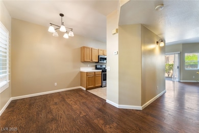 Kitchen with appliances with stainless steel finis