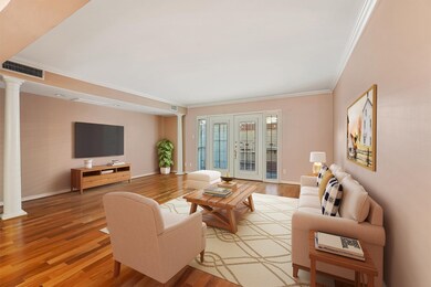 Virtually staged living room.