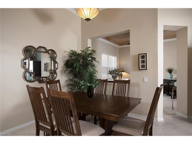 Open dining room to the living space