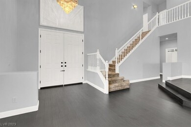 Grand double door entrance
