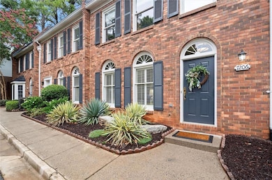 Entrance to property with brick siding
