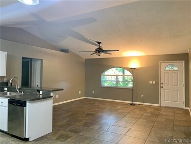 View of living room from dining