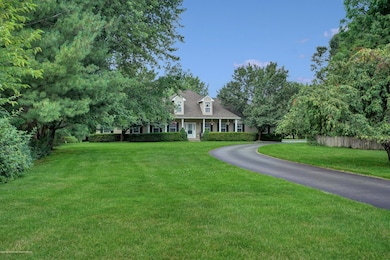 Long sweeping driveway