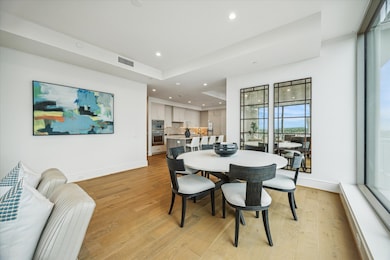 Spacious dining area features an open-concept layo