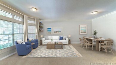 Digital Staging of Front room. Home is now vacant.
