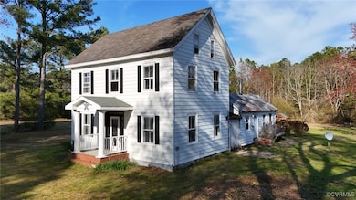View of front of home with a front lawn