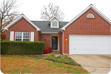 Covered entry, low maintenance, full brick and vinyl siding, gutters and fenced back yard!